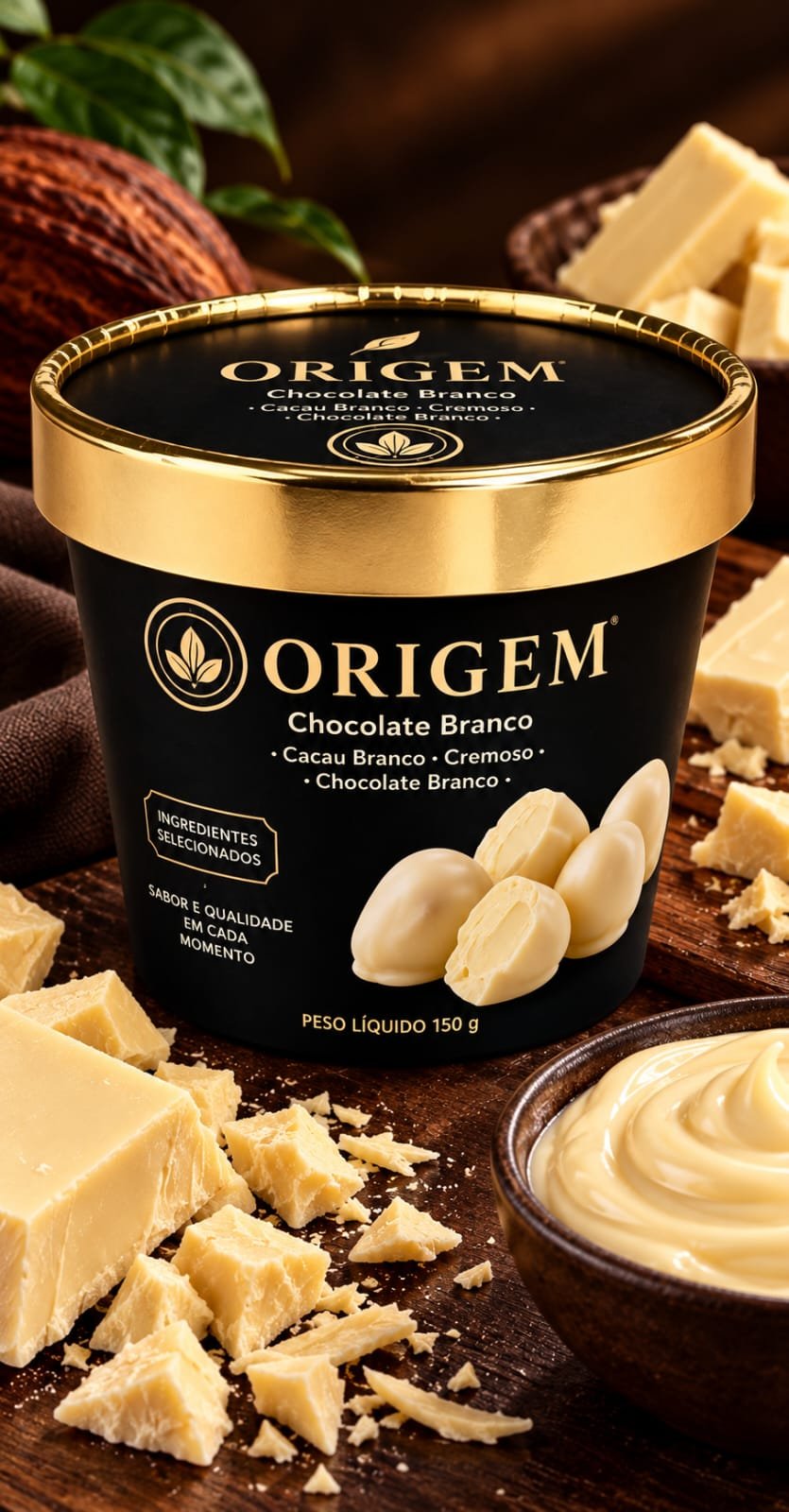 Chocolate Branco com Banana passa
